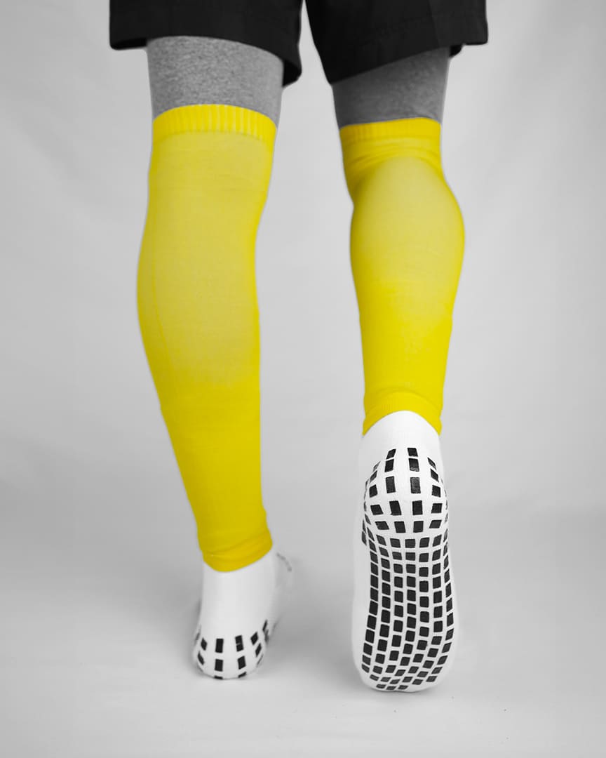 Sock Sleeves Yellow With Grip Socks